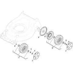 SP42 - 2021-2022 - 2L0432048/MTL - Mountfield Rotary Mower Wheels Diagram