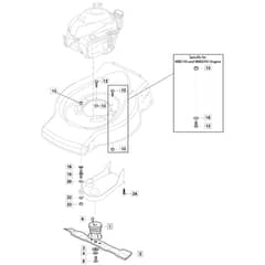 SP454 - 2016-2018 - 299114643/BQ - Mountfield Rotary Mower Blade Diagram