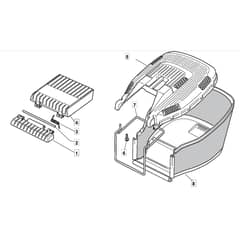 SP454 - 2016-2018 - 299114643/BQ - Mountfield Rotary Mower Grass Bag Diagram
