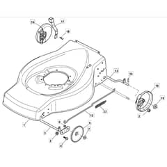 SP454 - 2020 - 299264623/SF - Mountfield Rotary Mower Deck Diagram