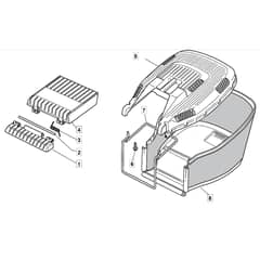 SP454 - 2020 - 299264623/SF - Mountfield Rotary Mower Grass Bag Diagram