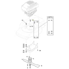 SP454 - 2020 - 299274643/MC - Mountfield Rotary Mower Blade Diagram
