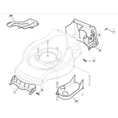 SP454 - 2020 - 299274643/MC - Mountfield Rotary Mower Front Conveyor Diagram