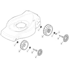 SP454 - 2020 - 299274643/MC - Mountfield Rotary Mower Wheels Diagram