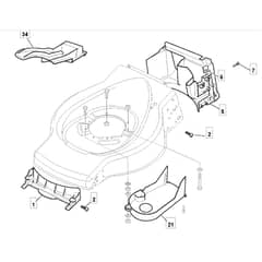 SP454 - 2013-2014 - 299294643/BQ - Mountfield Rotary Mower Front Conveyor Diagram