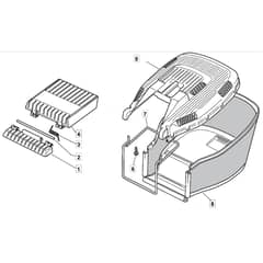 SP454 - 2013-2014 - 299294643/BQ - Mountfield Rotary Mower Grass Bag Diagram