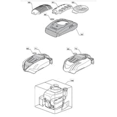 SP454 - 2013-2014 - 299294643/BQ - Mountfield Rotary Mower WBE0701 Engine Diagram