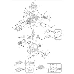 SP45 - 2020 - 299274643/M20 - Mountfield Rotary Mower Crankshaft Diagram
