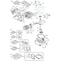 SP45 - 2014 - 299274648/M14 - Mountfield Rotary Mower WBE0702 Cylinder Diagram