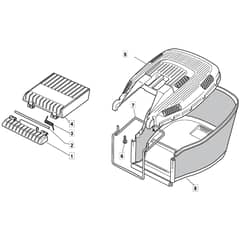 SP45 - 2017-2018 - 299274648/M17 - Mountfield Rotary Mower Grass Bag Diagram
