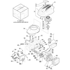 SP45 - 2020-2022 - 2L0482048/AMZ - Mountfield Rotary Mower Engine Diagram