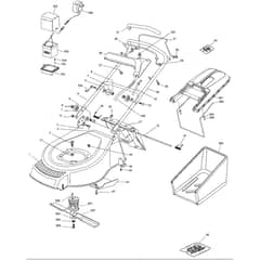 SP460 ES - 2004 - 290486928/BQ - Mountfield Rotary Mower Grass Bag Diagram