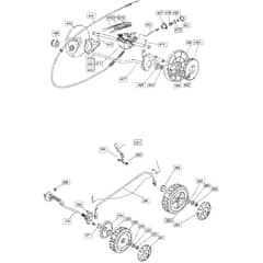 SP460 ES - 2004 - 290486928/BQ - Mountfield Rotary Mower Wheels Diagram