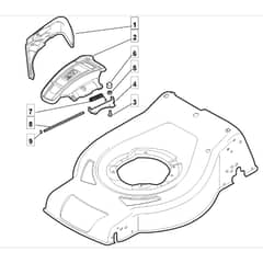 SP465 - 2014 - 295486833/MFR - Mountfield Rotary Mower Ejection Guard Diagram