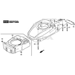 SP465 - 2015 - 299482338/M15 - Mountfield Rotary Mower Fan Cover Diagram