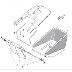 SP465 R - 2012-2013 - 299489038/M12 - Mountfield Rotary Mower Grass Bag Diagram
