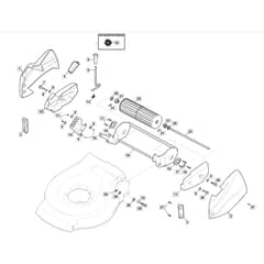 SP465 R - 2012-2013 - 299489038/M12 - Mountfield Rotary Mower Roller Assembly Diagram