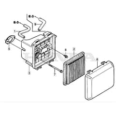 SP465 R - 2015-2018 - 299489038/M15 - Mountfield Rotary Mower Air Filter Diagram