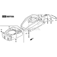 SP465 R - 2015-2018 - 299489038/M15 - Mountfield Rotary Mower Fan Cover Diagram
