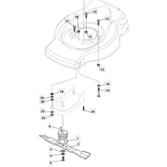 SP46 - 2014 - 299274643/M13 - Mountfield Rotary Mower Blade Diagram