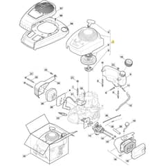 SP46 - 2014 - 299274643/M13 - Mountfield Rotary Mower RV100 Engine Diagram