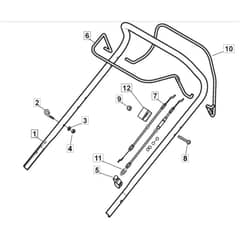 SP46 - 2014 - 299274643/M13 - Mountfield Rotary Mower Upper Handle Diagram