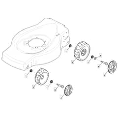 SP46 - 2014 - 299274643/M13 - Mountfield Rotary Mower Wheels Diagram