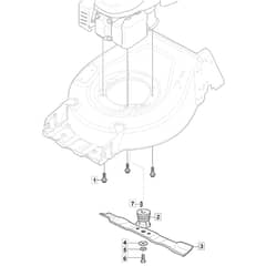 SP46 - 2021-2023 - 2L0482048/M21 - Mountfield Rotary Mower Blade Diagram