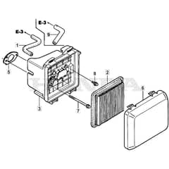 SP46 H - 2016-2017 - 295496038/SF - Mountfield Rotary Mower Air Filter Diagram