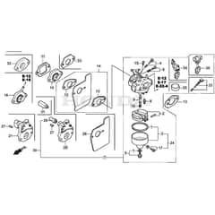 SP46 H - 2016-2017 - 295496038/SF - Mountfield Rotary Mower Carburettor Diagram