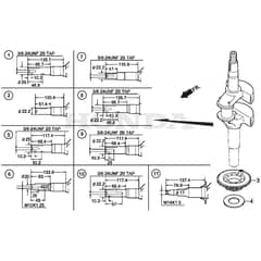 SP46 H - 2016-2017 - 295496038/SF - Mountfield Rotary Mower Crankshaft Diagram
