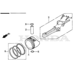 SP46 H - 2016-2017 - 295496038/SF - Mountfield Rotary Mower Piston Diagram