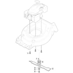 SP46 H - 2021-2022 - 2L0482138/MTF - Mountfield Rotary Mower Blade Diagram