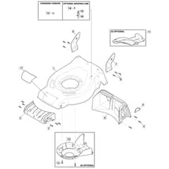 SP46 LS - 2019 - 295496548/M19 - Mountfield Rotary Mower Deck Diagram