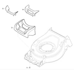 SP46 LS - 2019-2020 - 2L0486548/M19 - Mountfield Rotary Mower Mask Diagram