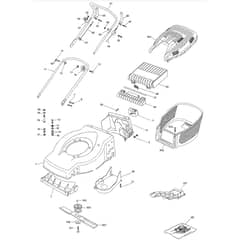 SP470 - 2005 - 24-3881-01 - Mountfield Rotary Mower Handle Diagram