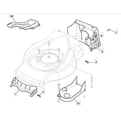 SP470 - 2007 - 299274628/BQ - Mountfield Rotary Mower Front Conveyor Diagram