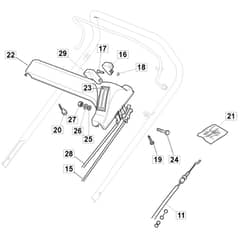 SP470 ES - 2006 - 299324728/BQ - Mountfield Rotary Mower Dashboard Diagram