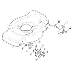 SP470 ES - 2006 - 299324728/BQ - Mountfield Rotary Mower Deck Diagram