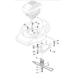 SP474 - 2010 - 299284648/BQ - Mountfield Rotary Mower Blade Diagram