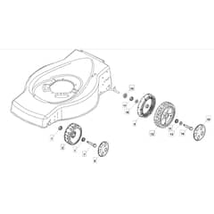 SP474 - 2010 - 299284648/BQ - Mountfield Rotary Mower Wheels Diagram