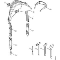 Genuine Stihl SP481 / M - Harness, Tools, Extras