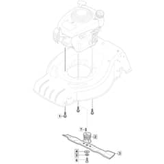 SP483 IS - 2018 - 295496528/MC - Mountfield Rotary Mower Blade Diagram