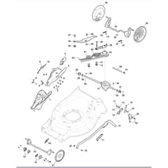 SP485 HW V - 2017-2018 - 294503038/M16 - Mountfield Rotary Mower Deck Diagram