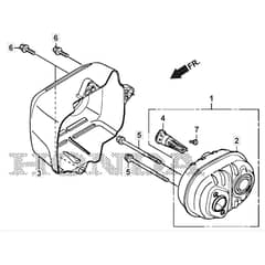 SP485 HW V - 2022 - 294507833/M22 - Mountfield Rotary Mower Exhaust Muffler Diagram