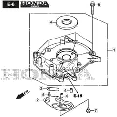 SP485 HW V - 2019-2021 - 294507838/M19 - Mountfield Rotary Mower Crankcase Cover Diagram