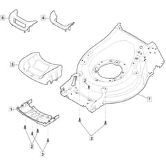 SP485 HW V - 2019-2021 - 294507838/M19 - Mountfield Rotary Mower Mask Diagram