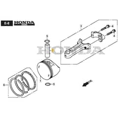SP485 HW V - 2019-2021 - 294507838/M19 - Mountfield Rotary Mower Piston Diagram