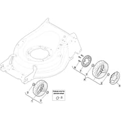 SP485 HW V - 2019-2021 - 294507838/M19 - Mountfield Rotary Mower Wheels Diagram