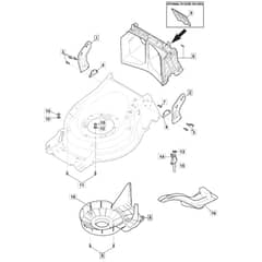 SP485 HW V - 2016 - 294523038/M16 - Mountfield Rotary Mower Belt Protection Diagram